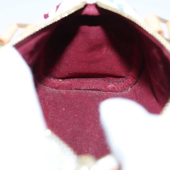 LOUIS VUITTON Monogram Multicolor Mini Speedy Hand Bag White M92645 Auth 101826V - Picture 13 of 16